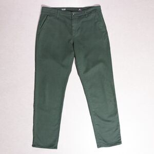 AG Adriano Goldschmied Caden Tailored Trouser Pants Green Women's 29 (32x28)